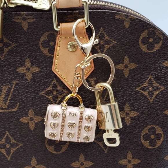 Authentic Louis Vuitton Lock & Key with unbranded Bag Keycharm - Picture 2 of 6